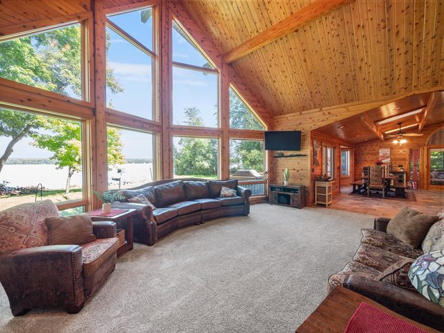Great room with lake views at 11615 Gehrkes Point NW